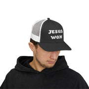 Jesus Won Snapback Trucker Hat - My Faith My Father
