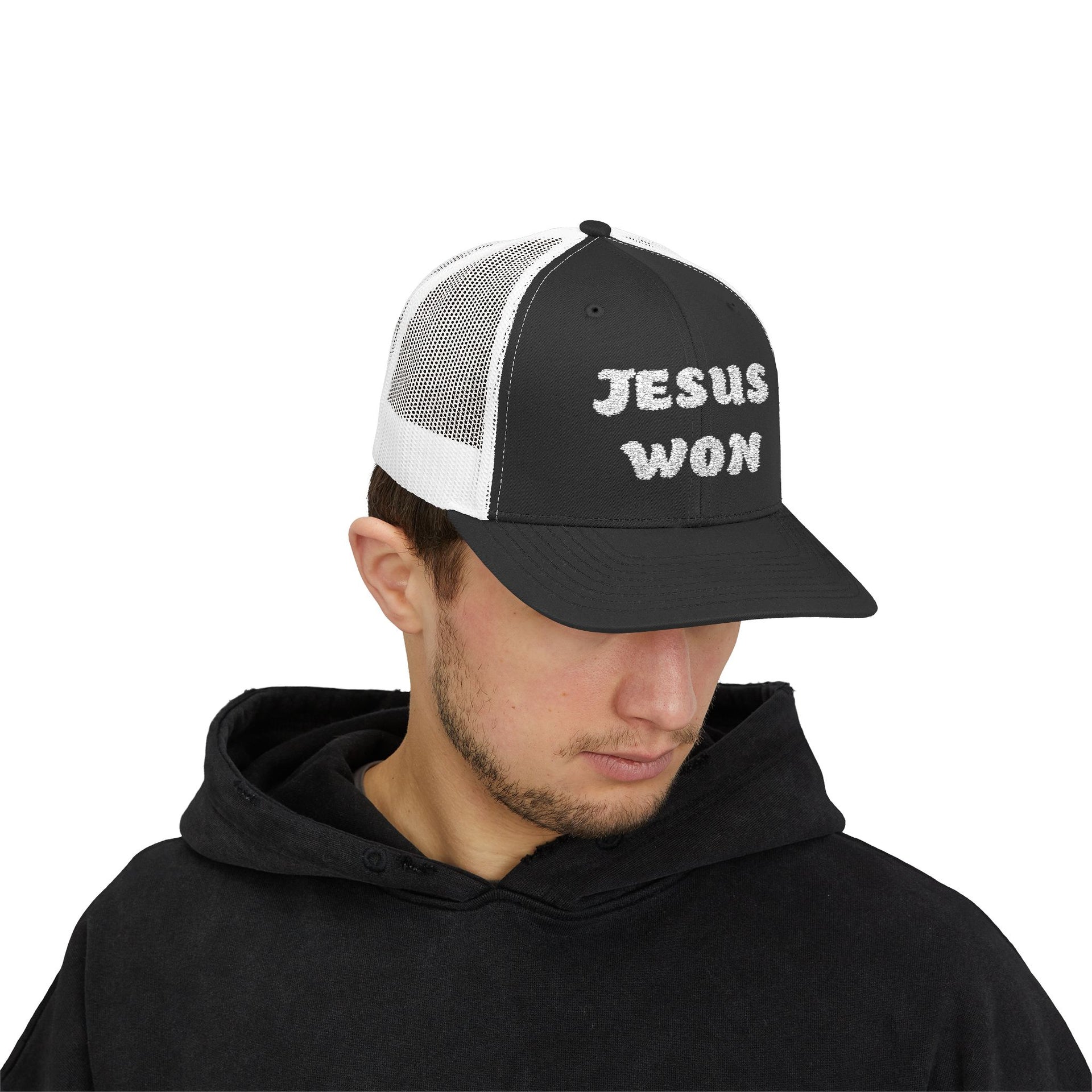 Jesus Won Snapback Trucker Hat - My Faith My Father