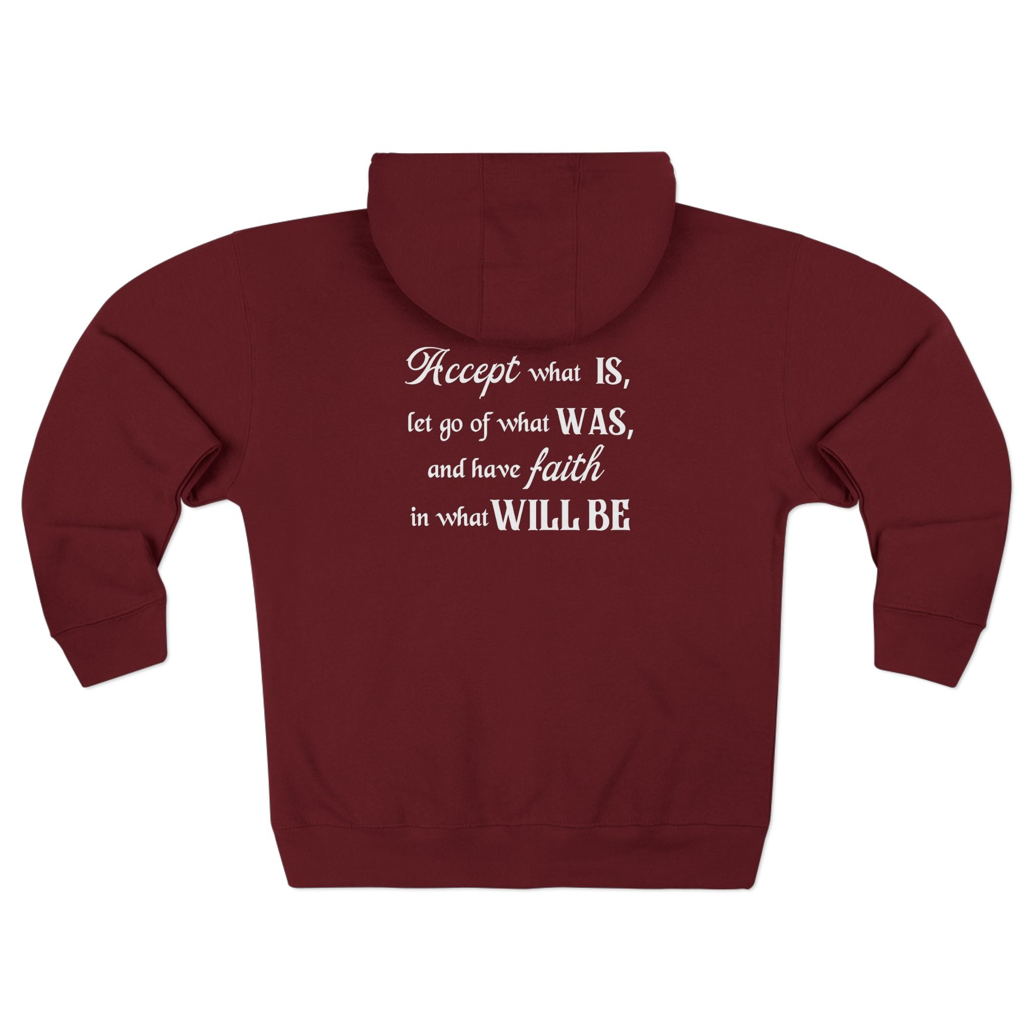 Accept What Is Unisex Zip Hoodie