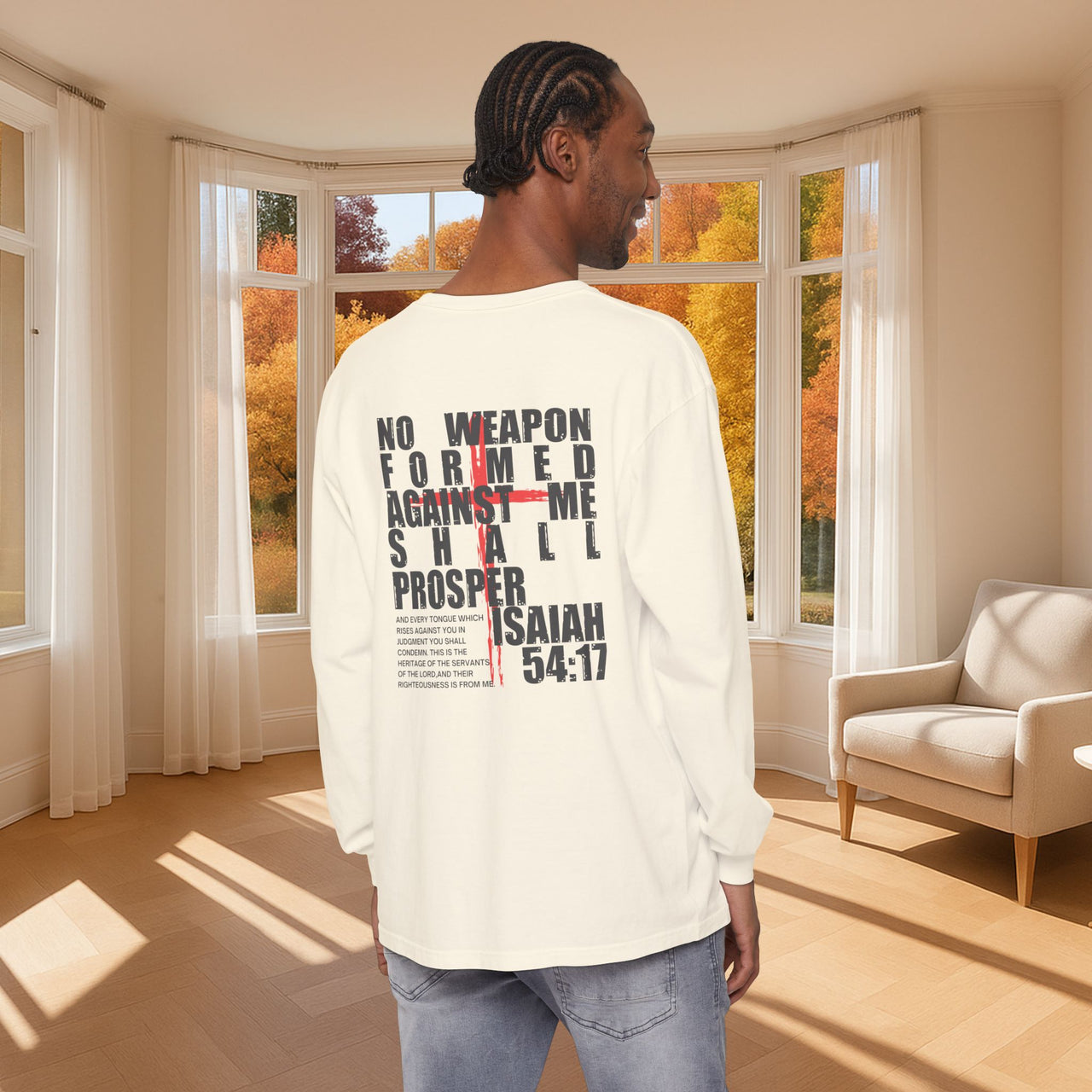 Isaiah 54:17 Unisex Long Sleeve T-Shirt - My Faith My Father