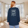 PRAY + Cross Unisex Relaxed Fit Long Sleeve T-Shirt - My Faith My Father