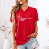 Woman of Faith Unisex V-Neck Short Sleeve T-Shirt
